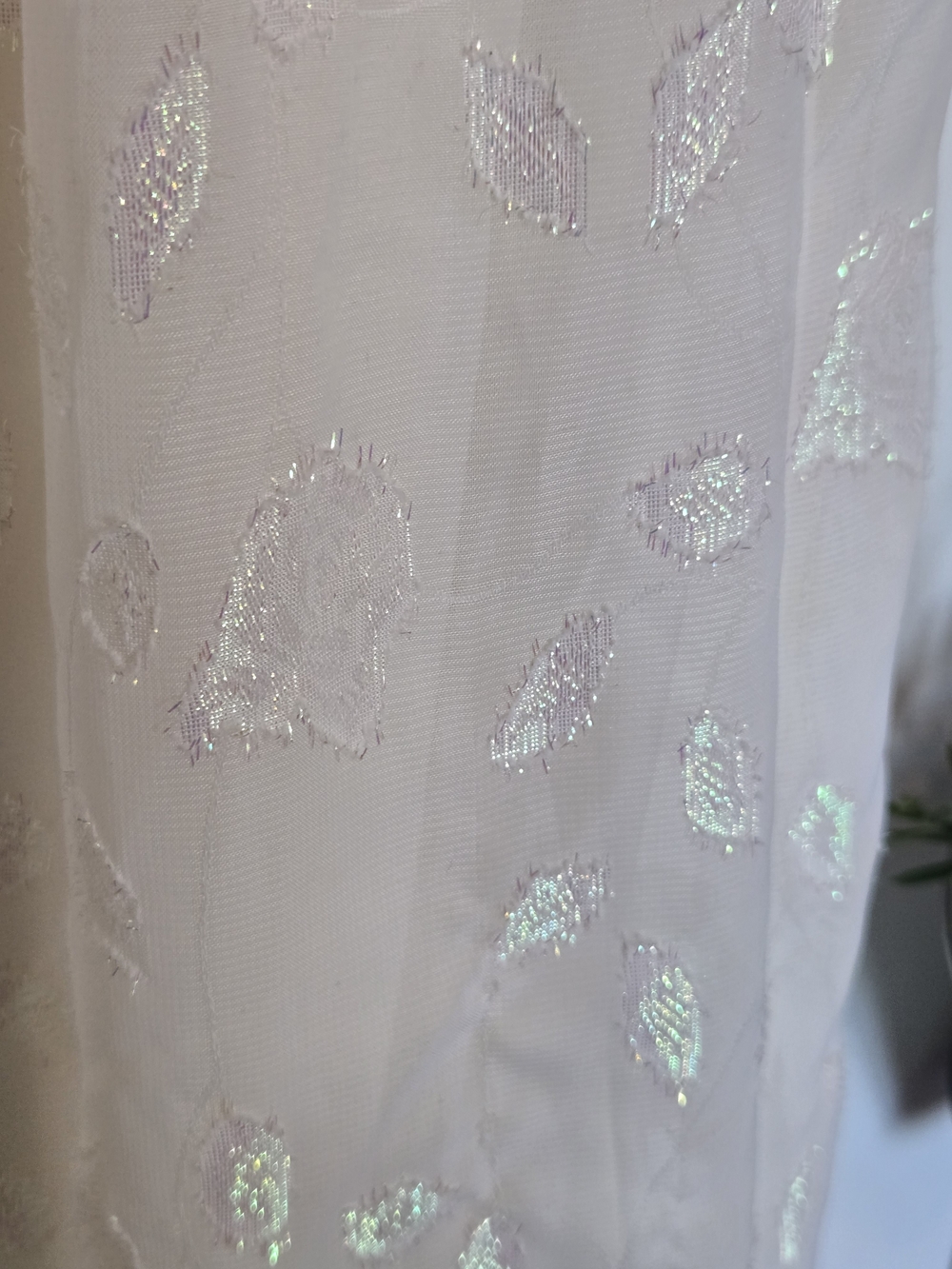 Elegant Cream Floral Midi Dress with Ruffle Sleeves - Picture 5 of 6